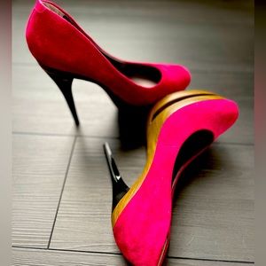 Pink Suede 6 inch Stilettos